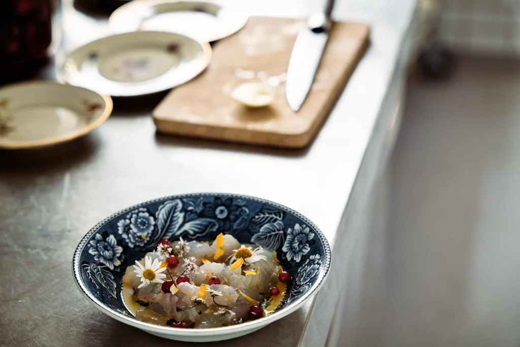 A seasonal dish prepared with ingredients from the farm